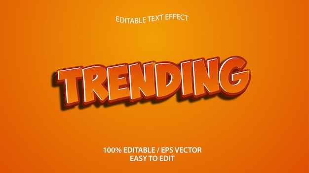 Trending text effect eps download Premium Vector