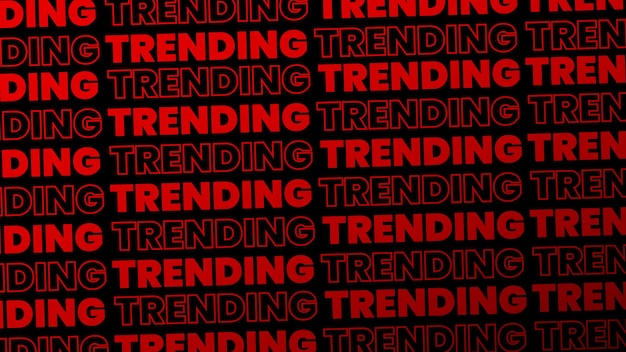 Trending woorden rode kleur naadloze patroon achtergrond