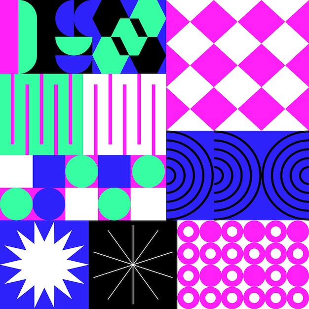 Trends in de cartoon-stijl die neo-brutalisme met speelse silhouetten vermengen