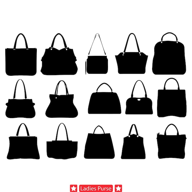 Trendsetting Handbag Vector Set herdefinieert uw modeverklaring