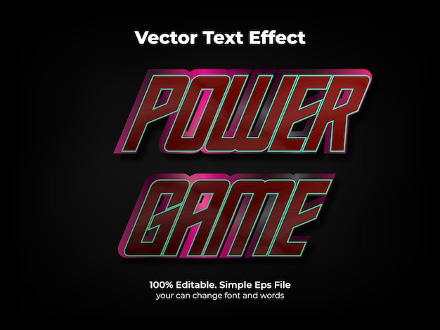 Trendy 3d text effect game