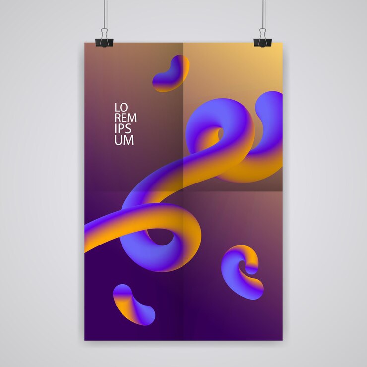 Vector 트렌디 한 추상 ccolorful 포스터입니다.