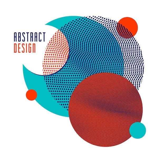 Trendy abstracte vector achtergrond, gestippelde cirkels samenstelling, deeltjes array stroom texturen, moderne abstracte sjabloon voor banners, posters of advertenties.