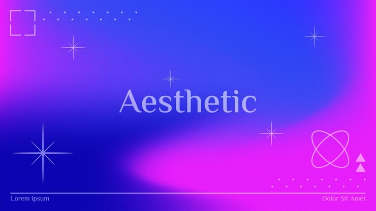 Vector trendy aesthetic gradient background