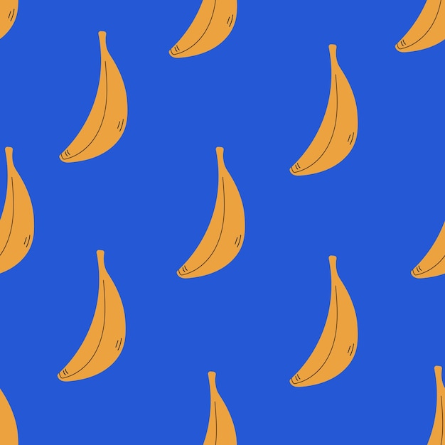 Trendy banana seamless pattern