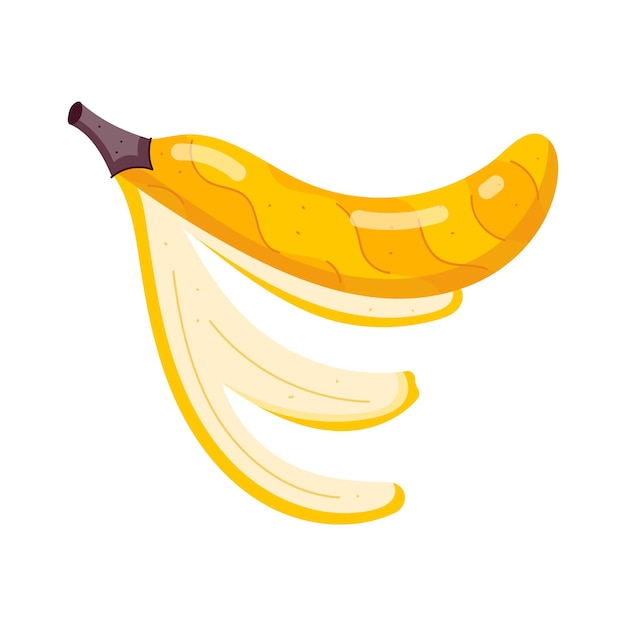 Trendy Bananen Delights platte stickers