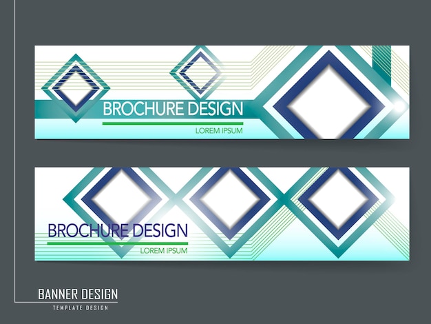 Trendy banner template design