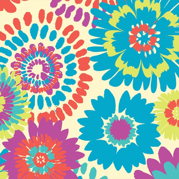 Trendy bloemdessin, naadloze bloemmotief voor mode, wallpapers, print. Liberty-stijl.