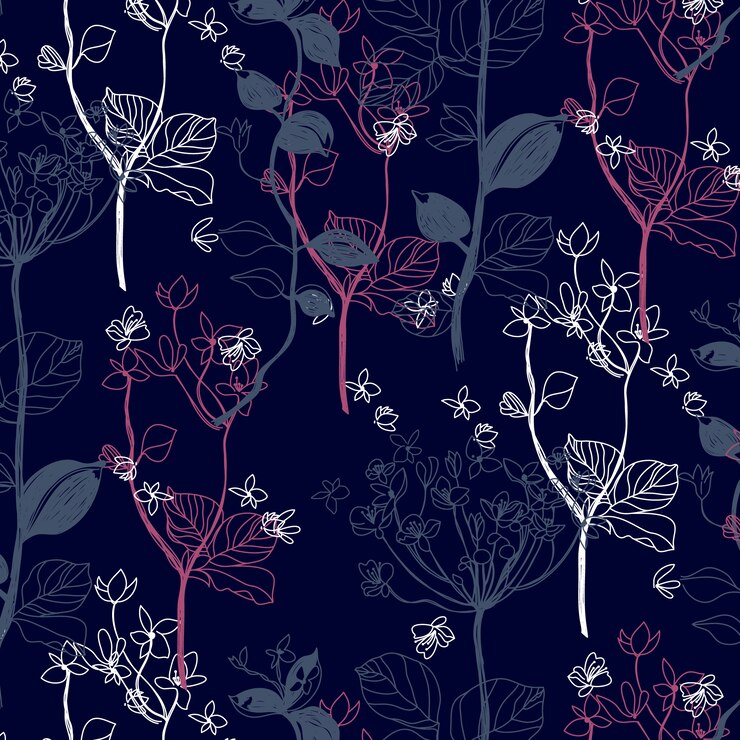 Trendy bloemenpatroon