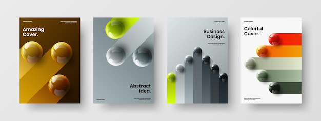 Trendy boekomslag A4 vector design lay-out collectie