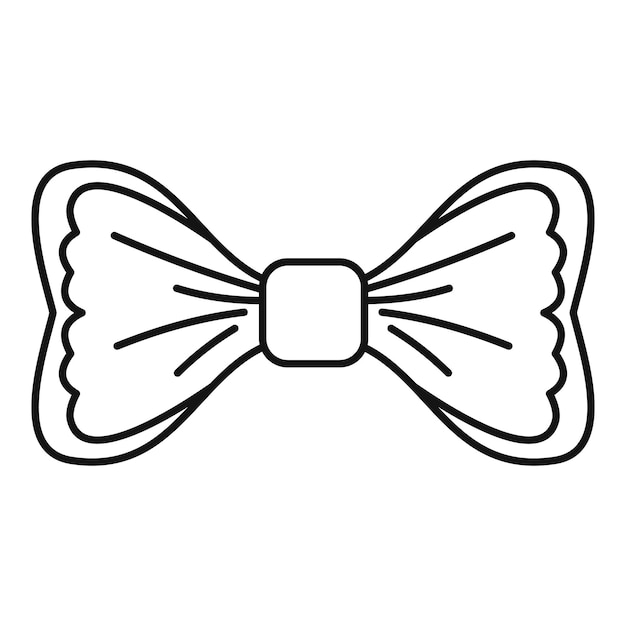 Vector trendy bow tie icon outline trendy bow tie vector icon for web design isolated on white background