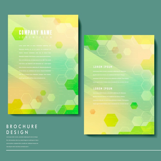 Trendy brochure sjabloonontwerp