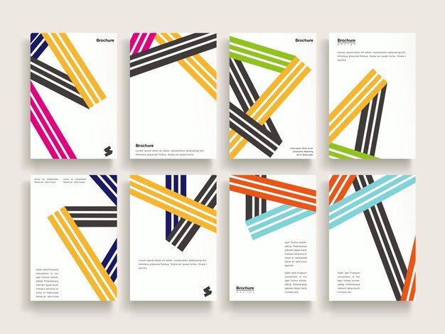 Vector trendy brochure template