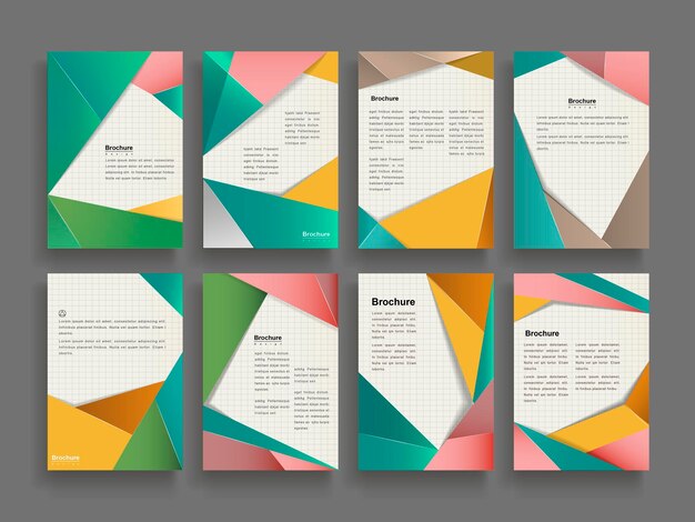 Vector trendy brochure template