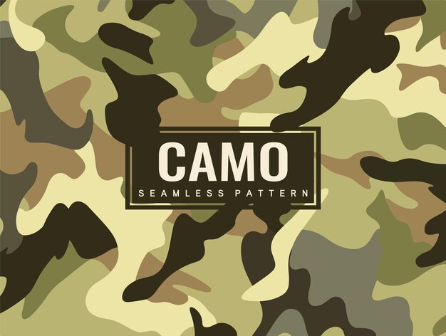 Vector trendy camouflage military pattern