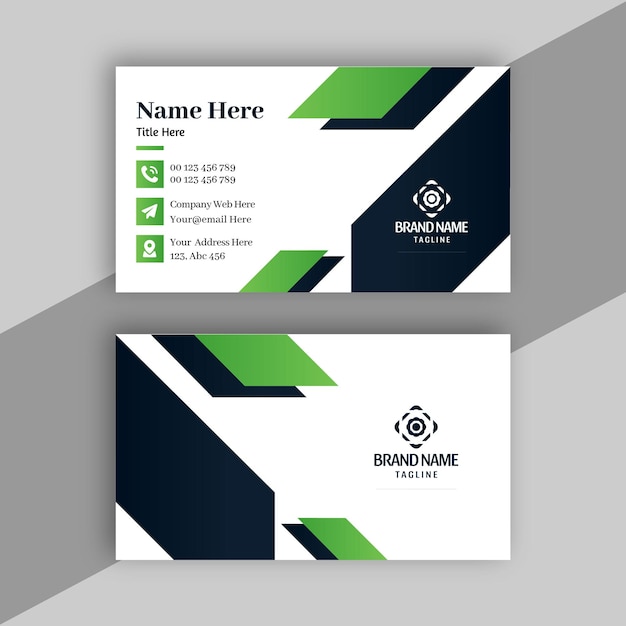 Trendy Clean style modern minimal creative unique luxury simple visiting business card design