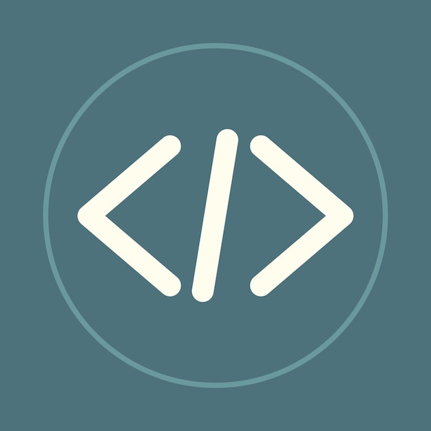 trendy code icon expert abstract mooie vector illustratie kleurrijke kunstwerk ontwerp