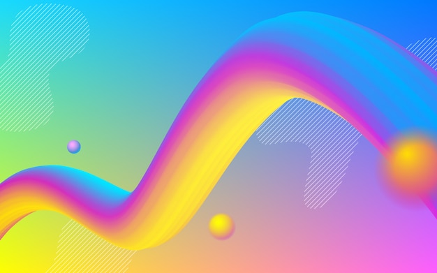 Trendy color gradient 3d transition background