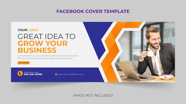 Trendy corporate Digital marketing facebook cover social media banner template Premium Vector