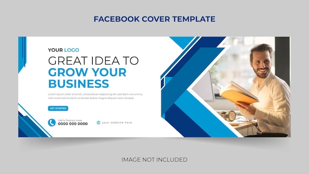 Trendy corporate Digital marketing facebook cover social media banner template Premium Vector