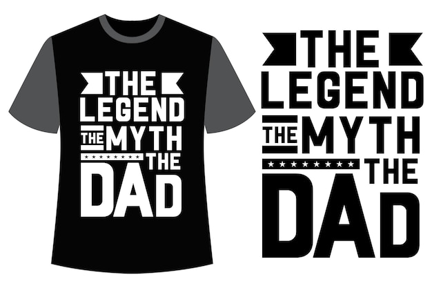 Trendy Dad Tshirt Design Fatherhood