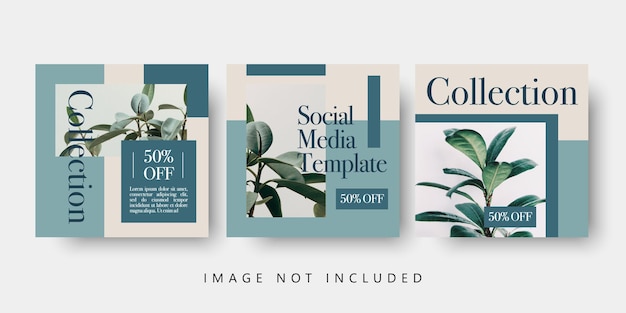 Trendy editable instagram feed templates for fashion sale. editable post template social media banne