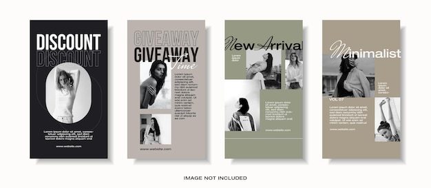 trendy editable instagram stories template