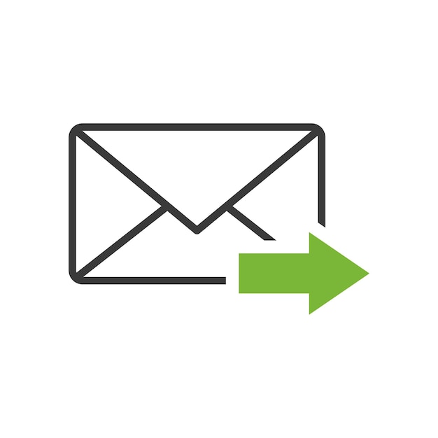 Trendy Envelope Icon Vector Template