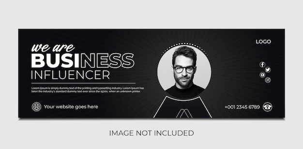 Trendy Facebook cover design and web banner design