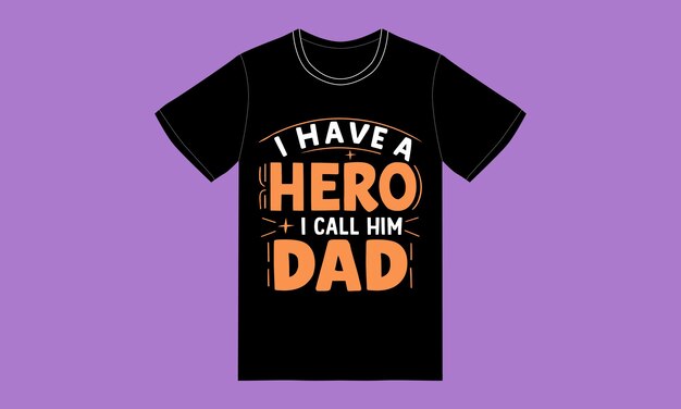trendy fathers day typography graphic tshirt design