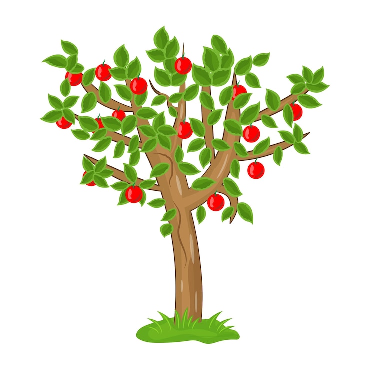 Vector trendy flat illustration of sprout