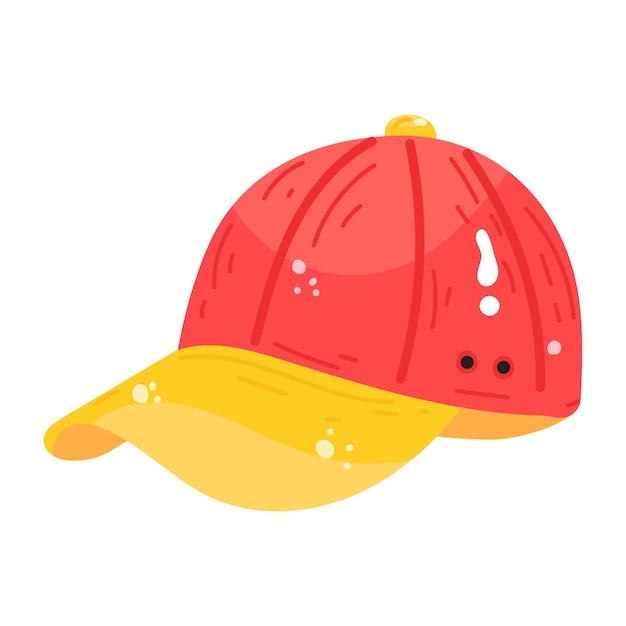 Trendy flat sticker icon of p cap