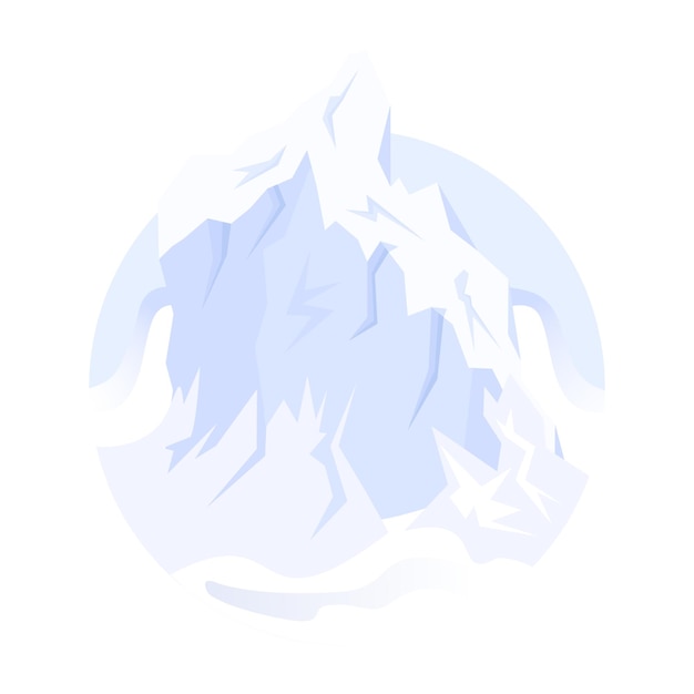 Vector trendy flat vector of icecap