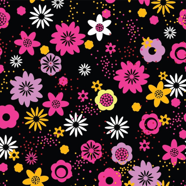 트렌디한 꽃무늬 디자인, 패션, 벽지, 인쇄를 위한 꽃무늬가 매끄러운 패턴입니다. 리버티 스타일.