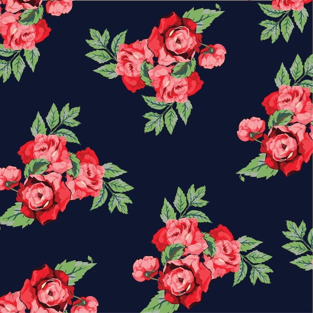 trendy floral design, floral seamless pattern for fashion, wallpapers, print. liberty style.