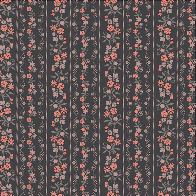 Vector trendy floral design, floral seamless pattern for fashion, wallpapers, print. liberty style.