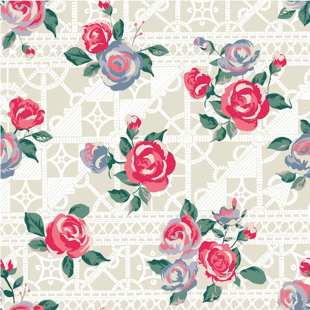 Trendy floral design, floral seamless pattern for fashion, wallpapers, print. Liberty style.