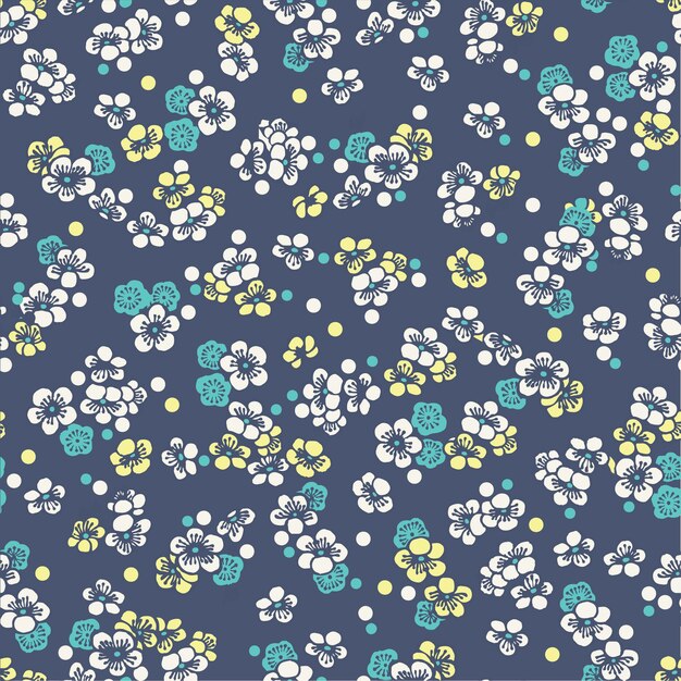 Trendy floral design, floral seamless pattern for fashion, wallpapers, print. Liberty style.