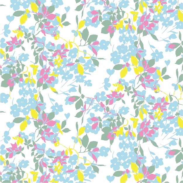Trendy floral design, floral seamless pattern for fashion, wallpapers, print. liberty style