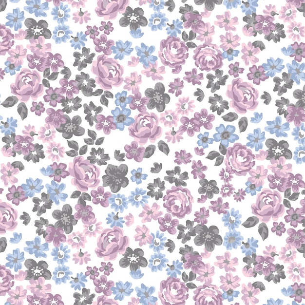 Trendy floral design, floral seamless pattern for fashion, wallpapers print. Liberty style.