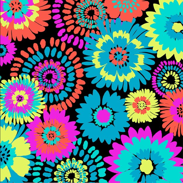 Vector trendy floral design, floral seamless pattern for fashion, wallpapers print. liberty style.