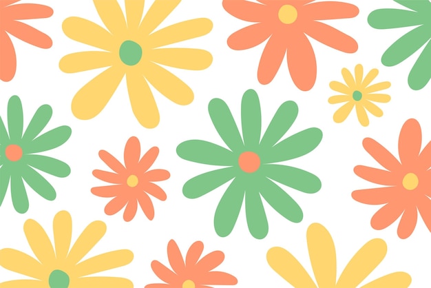 Trendy floral seamless pattern