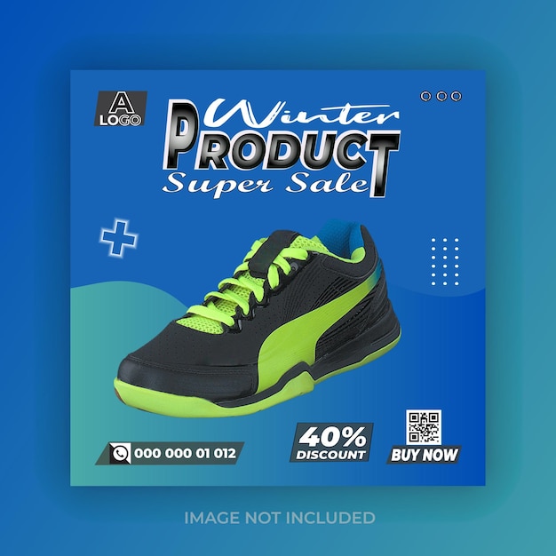 Trendy Footwear Promotions Big Sale Social Media Banner Designs