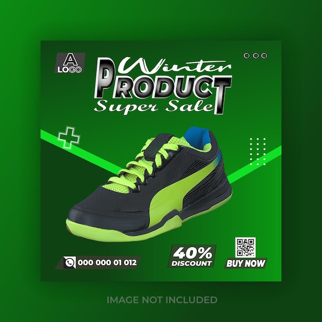Trendy Footwear Promotions Big Sale Social Media Banner Designs