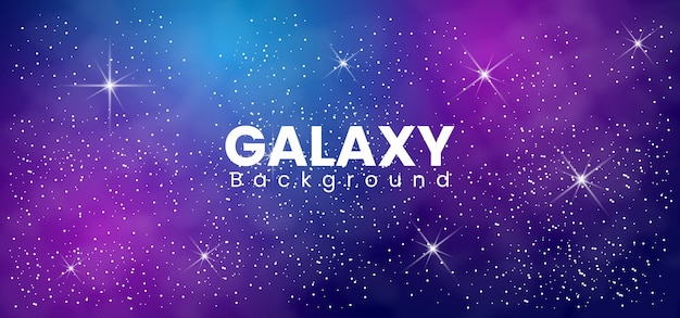 Trendy galaxy background