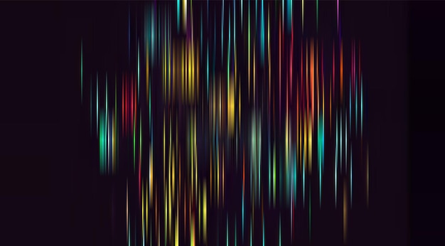 Vector trendy glitch pattern on dark background modern style vector abstract geometric elements