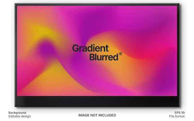 Trendy gradient blurred background with vibrant colors