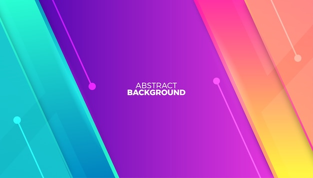 Trendy gradient shapes abstract background