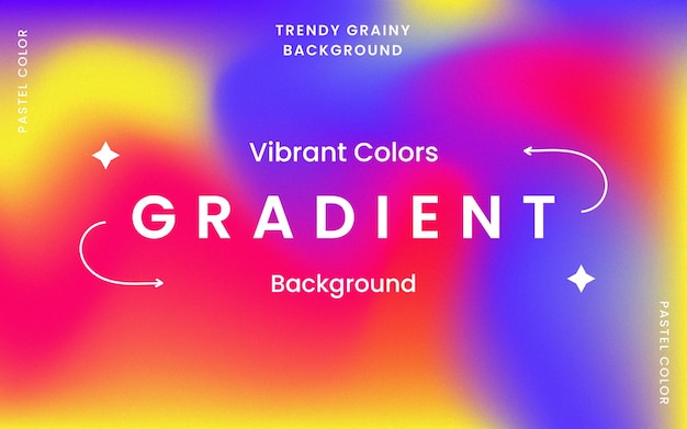 Trendy grainy background in bright colors Free Vector