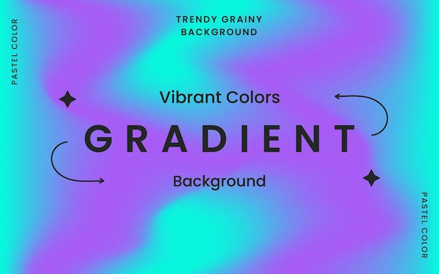 Trendy grainy background with vibrant colors Free Vector